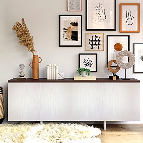 Homease White Wood Grain Contact Paper 24 x 196 in, Self-Adhesive Wallpaper Peel and Stick Removable Decorative Wall Covering Vinyl Film for Shelf Liner Furniture Kitchen Cabinet Countertop Drawer