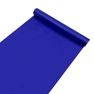 yifely solid blue color shelving paper peel & stick shelf liner dresser drawer sticker 17.7 inch by 9.8 feet