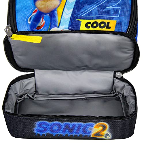 Sonic the Hedgehog 2 Fast 2 Cool Dual Compartment Insulated Lunch Box