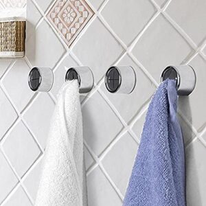 Kitchen Towel Hooks Round Self Adhesive Dish Towel Holder Wall Mount Hand Towel Hook Tea Towel Rack Hanger for Cabinet Door