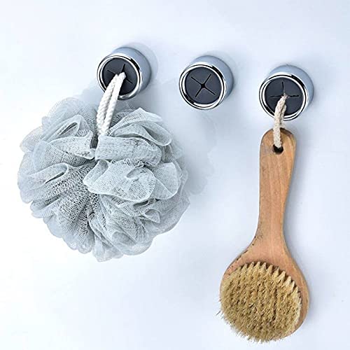 Kitchen Towel Hooks Round Self Adhesive Dish Towel Holder Wall Mount Hand Towel Hook Tea Towel Rack Hanger for Cabinet Door