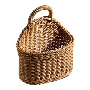 ochine 1 pack hanging basket woven wall baskets hanging storage basket woven shelf basket storage bin plant basket small woven storage basket with handle decorative basket for home office organizing