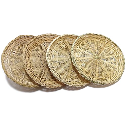 CTRL A TAB Handmade Bamboo Paper Plate Holder For Home Party Daily Dinning Picnic Wall Decorate