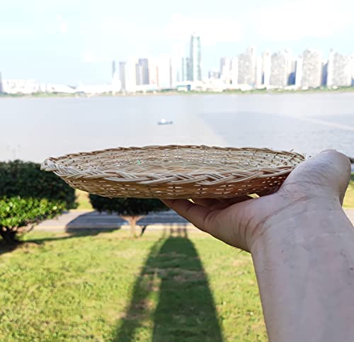 CTRL A TAB Handmade Bamboo Paper Plate Holder For Home Party Daily Dinning Picnic Wall Decorate