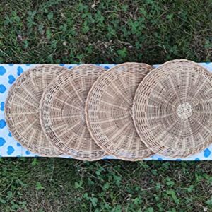 CTRL A TAB Handmade Bamboo Paper Plate Holder For Home Party Daily Dinning Picnic Wall Decorate