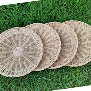 CTRL A TAB Handmade Bamboo Paper Plate Holder For Home Party Daily Dinning Picnic Wall Decorate