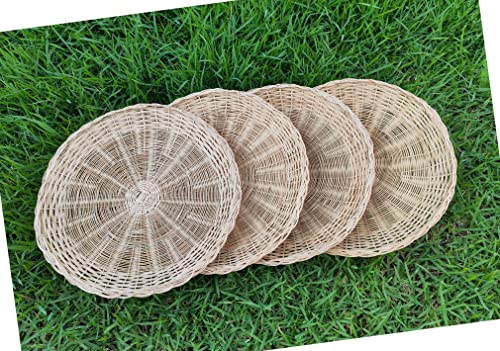 CTRL A TAB Handmade Bamboo Paper Plate Holder For Home Party Daily Dinning Picnic Wall Decorate