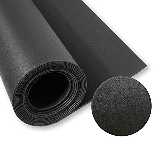 ToolTex Heavy-Duty No-Slip Tool Box Liner & Garage Drawer Liner - Black 24" x 20', Anti-Crinkle Mat Protects Drawers & Keeps Tools in Place,10BKS-080-24C20