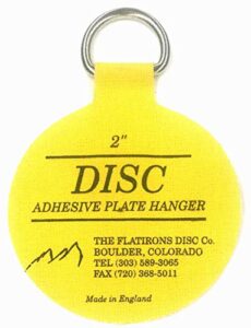 flatirons disc adhesive plate hangers, 2 inch, 8 pack