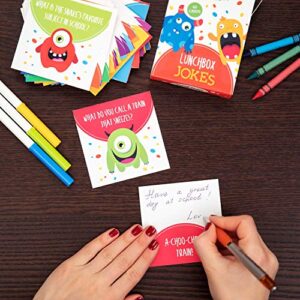 Party Profi Lunch Box Jokes for Kids - 60 Cute Inspirational and Motivational Thinking of You Notes Cards for Boys & Girls Lunchbox