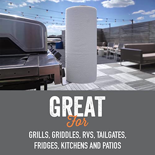 Yukon Glory Magnetic Paper Towel Holder for Refrigerator & Grill - Made of Durable Stainless Steel - The Paper Towel Holder Magnetic Mounting Makes it a Great Indoor & Outdoor Paper Towel Holder