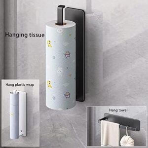 Paper Towel Holder, Aheucndg Wall Mount Paper Towel Holder, for Kitchen or Bathroom Self-Adhesive Paper Roll Holder or Bath Towel Holder Hangers(1Pack)