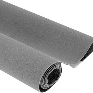 14.5"x78.7" Self Adhesive Velvet Drawer Liner Roll Felt Fabric Velvet Flocking Liner for Jewelry Drawer Box Shelf Crafts (Grey)