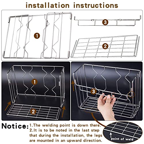 YQh Wall Mount Kitchen Wrap Organizer Rack, Kitchen Wrap Organizer Rack, Mounts to Solid Cabinet Doors or Walls, Tall Basket Door Mount Cabinet Organizer