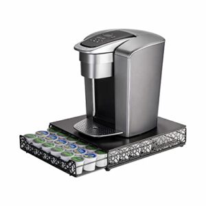 flagship k cup drawer holder for keurig pods k cup storage organizer drawer save space countertop kitchen (42 pods)
