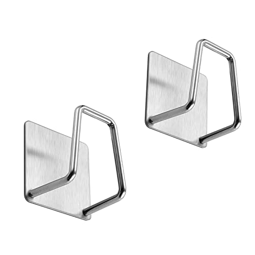 Saliens 2Pack Sponge Holder for Kitchen Sink, SUS304 Stainless Steel Adhesive Dish Sponge Holder