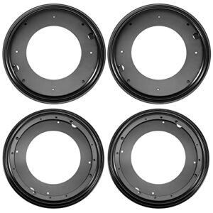 sehoi 4 pack 12 inch black lazy susan hardware, 360°rotating swivel plate, 5/16 inch thick ball bearings turntable lazy susan base for rotating table, display plate, serving tray