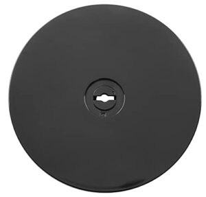 zorveiio 6” black acrylic turntable organizer, rotating organizer swivel plate for bathroom kitchen cabinet table spice rack cake pantry