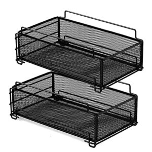 under sink organizers and storage, Xinwukeji Pull Out Cabinet Organizer 2-Tier Slide Out Sliding Shelf Under Cabinet Storage Multi-Use for Under Kitchen Bathroom Under sink organizer