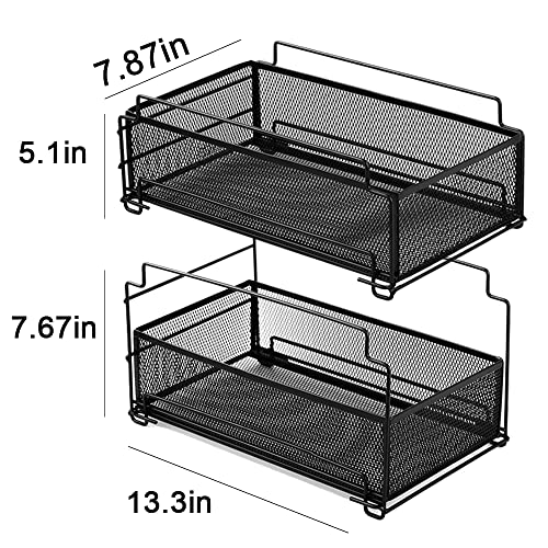 under sink organizers and storage, Xinwukeji Pull Out Cabinet Organizer 2-Tier Slide Out Sliding Shelf Under Cabinet Storage Multi-Use for Under Kitchen Bathroom Under sink organizer