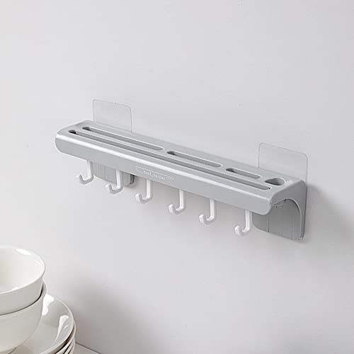 Lletfun Kitchen knife Holder Wall Mounted Self adhesive,Knife Strip - Space-Saving Knife Rack with Hooks for kitchen