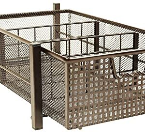 DecoBros Sliding Cabinet Basket Organizer Drawer, Bronze