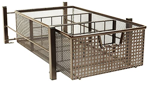 DecoBros Sliding Cabinet Basket Organizer Drawer, Bronze