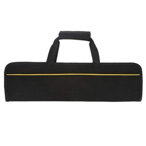 Tosnail 5 Slots Chef Knife Case Roll Bag with Easy Carry Handle - Yellow Line