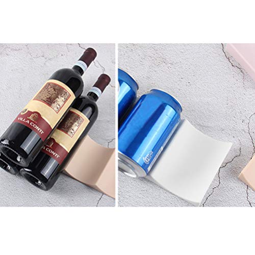 1pc Wine Rack Water Bottle Display Mat Refrigerator Organizer Stacks Cans and Bottles for Easy Storage (White)