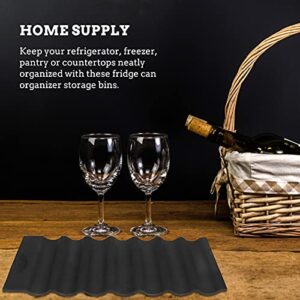 Fridge Monkey Mat Silicone Bottle Stacking Mat Beer Can Stacker 2Pcs Wine Bottles Holder for Kitchen Cabinet Refrigerator Storage Rack