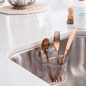 Better Houseware in-Sink Cutlery Holder, Large, Clear