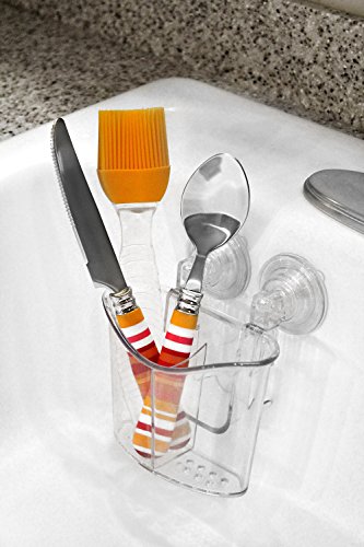 Better Houseware in-Sink Cutlery Holder, Large, Clear