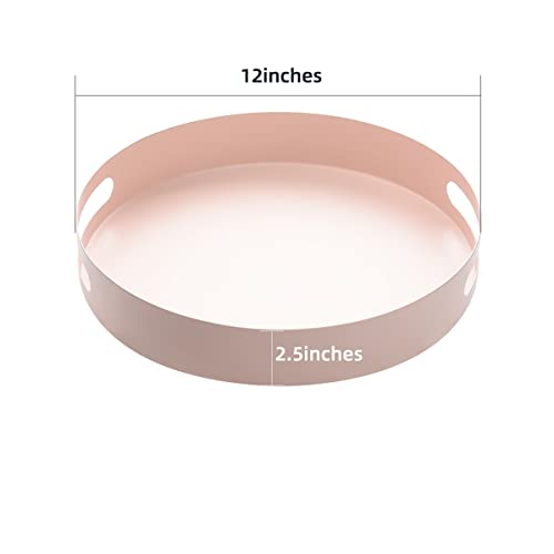 JYL HOME Lazy Susan Rotating Organizer Turntable for Cabinet, 12-Inch, Pink