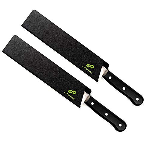 EVERPRIDE 12 Inch Chef Knife Guard Set (2-Piece Set) Long Knives Blade Edge Cover Sheaths for Chef’s Knives – Durable, BPA-Free, Felt Lined, Sturdy ABS Plastic – Knives Not Included