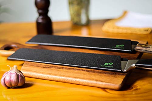 EVERPRIDE 12 Inch Chef Knife Guard Set (2-Piece Set) Long Knives Blade Edge Cover Sheaths for Chef’s Knives – Durable, BPA-Free, Felt Lined, Sturdy ABS Plastic – Knives Not Included