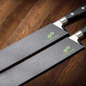 EVERPRIDE 12 Inch Chef Knife Guard Set (2-Piece Set) Long Knives Blade Edge Cover Sheaths for Chef’s Knives – Durable, BPA-Free, Felt Lined, Sturdy ABS Plastic – Knives Not Included