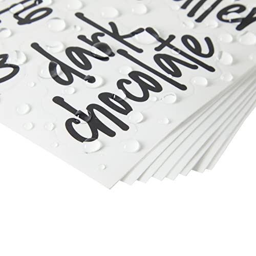 170 Keto Kitchen Pantry Labels for Food Storage Containers, Removable Black Script on Clear Stickers for Organizing Ingredients (Water Resistant)