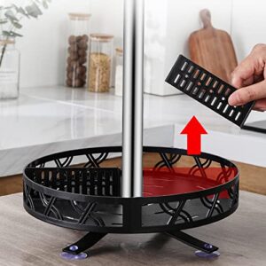 AIWFL 2 Tier Lazy Susan Turntable Spice Rack 360° Rotating Storage Rack Seasoning Rack for Kitchen Closet Cabinet Bathroom Countertop