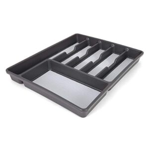 copco basics 6 compartment organizer, charcoal gray/light gray