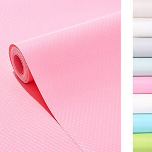 rxemohesuoh original non-slip drawer and shelf liner,eco-friendly materials,non adhesive,powerful grip,soft cut,durable and reusable,17.5in x 20ft roll,for drawers,shelves,cabinets,tables,kitchen,pink