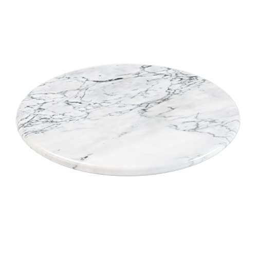 EVERBBKING 12‘’ Marble Lazy Susan Turntable Rotating Serving Plate Organizer