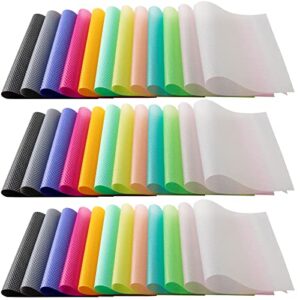 60 pcs refrigerator liners washable refrigerator shelf liners waterproof refrigerator mats home kitchen gadgets covers pads for drawer cabinet freezer glass shelf wire shelving cupboard