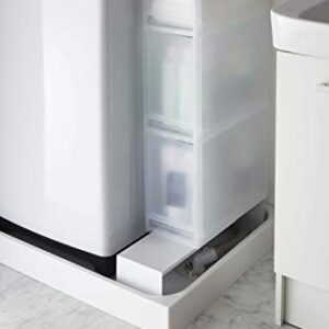 Yamazaki Home Expandable Platform Riser-Storage Shelf Organizer Rack, One Size, White