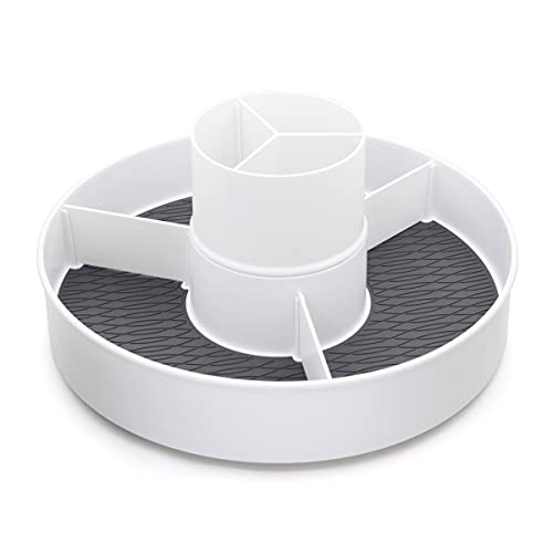 Copco 2 Tier Storage Turntable, 12-Inch, White