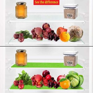 BULLETSHAKER Fruit and Veggie Life Extender Liner by Tenquest 4-Pack, 15X14 Inch, Refrigerator Shelf - Produce Saver, Extends Life and Keeps Refrigerator Fresh Prevents Spoilage