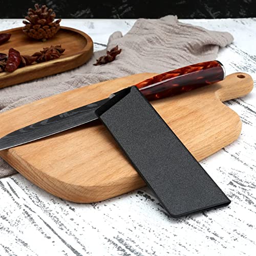 Alpen Edge Knife Guards 6.5" x 1.8" & 10.2" x 2" ABS Plastic/Felt Lined/BPA Free Universal Blade Cover Guards for Chef and Kitchen Knives, 2 PCS, Knives Not Included