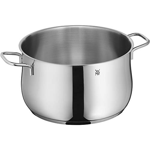 WMF Cookware Ø 20 cm Approx. 3,7L Diadem Plus Pouring Rim Glass Lid Cromargan® Stainless Steel Brushed Suitable for All Stove Tops Including Induction Dishwasher-Safe