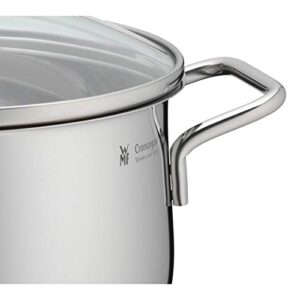 WMF Cookware Ø 20 cm Approx. 3,7L Diadem Plus Pouring Rim Glass Lid Cromargan® Stainless Steel Brushed Suitable for All Stove Tops Including Induction Dishwasher-Safe
