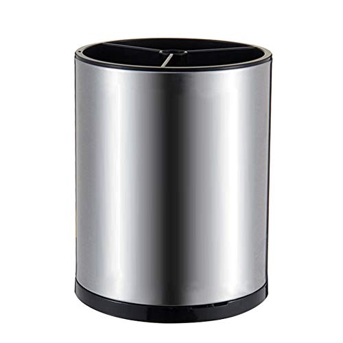 WSKC Stainless Steel Rotating Utensil Holder, 6.2L X 6.2W X 8H