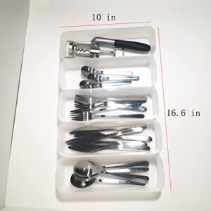 Silverware Organizer small Cutlery Organizer Set Kitchen Drawer Tray Flatware Utensil Holder in small Drawer Divider Storage for Spoons Forks Box Organization